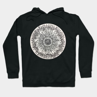 Black and White Flower Hoodie